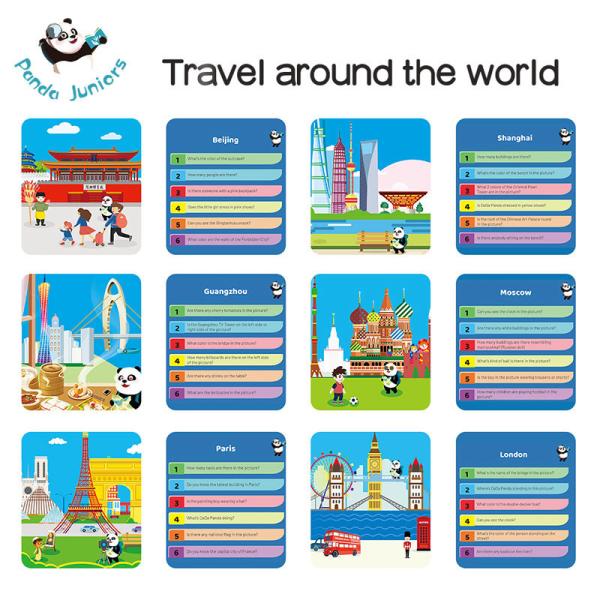 Kids Educational Toys Early Learning Ask & Question Card Games for Baby Observation