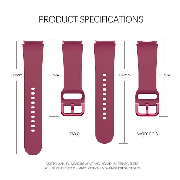 Quick Release Silicone Watch Strap for SamSung Galaxy Watch 4 130MM/116MM Length