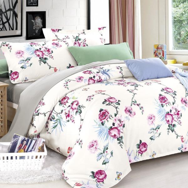 Cubierto de edredón de 3 pcs de cubierta de colcha Set de almohadilla de lujo sábanas de cama