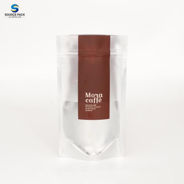Moisture Proof Coffee Bag Custom Printed Stand Up Pouch with Ziplock