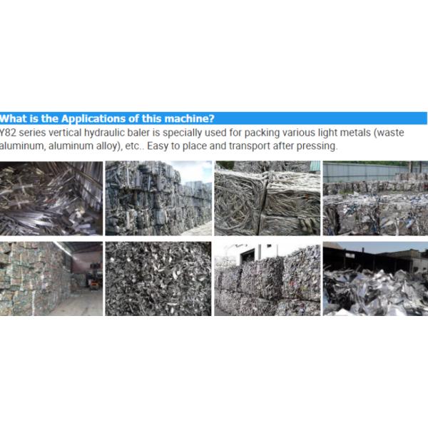 Vertical scrap metal of steel copper aluminum baler Vertical Scrap Baler Used For Soft metal Plastic Waste Paper Baling