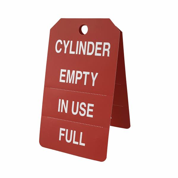 Cylinder Tag Polyester Waterproof Safety Tag With Cable Tie Fastener