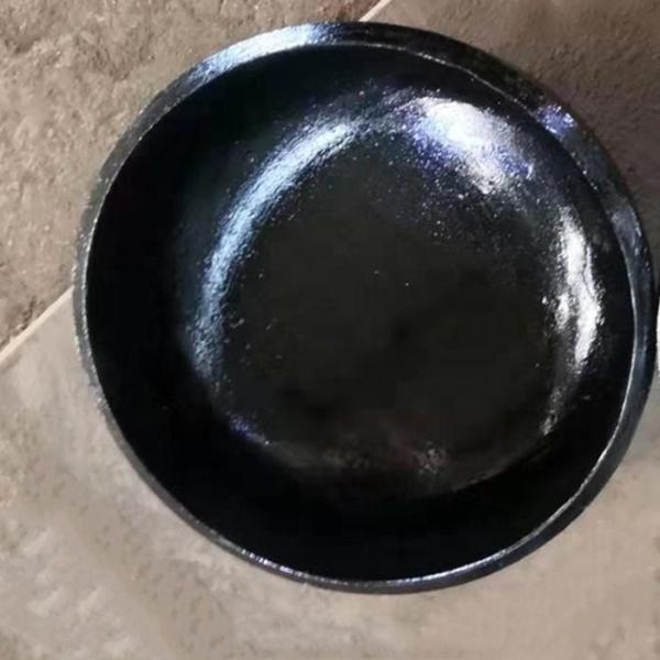 DN15 Weldable Black Steel Pipe Cap SS400 DIN2605 Elliptical Dished Seal Head