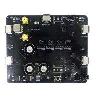 Carte électronique électronique de panneau de carte PCB du noir Fr4 de 0,8 millimètres