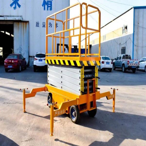 500kg Capacity Mobile Electric Scissor Lift Anti slip 380V 220V