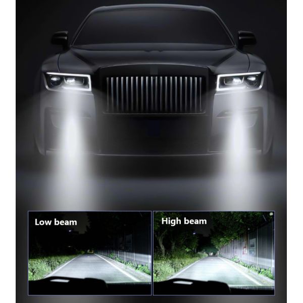 Custom IP67 Waterproof H4 Projector Bulb Headlight With 11000LM Light Intensity