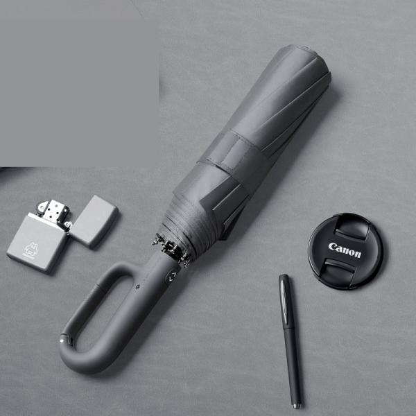 Three-Fold Umbrella with Automatic Folding and Customized Logo Printing on Pongee Panel