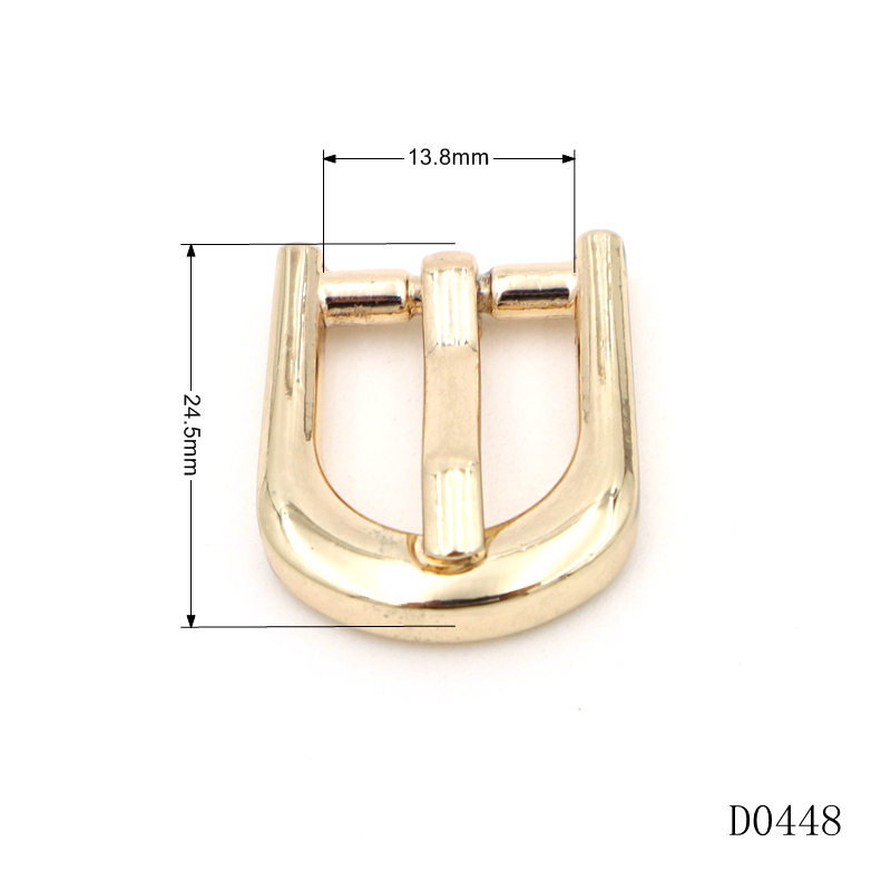 Luxury Metal Pin Buckle 13.8mm Needle Buckle Small For Shoes Or Bag Straps