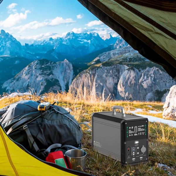 1500w 1380Wh Portable Outdoor Solar Generator For Camping Home Emergency Power Supply