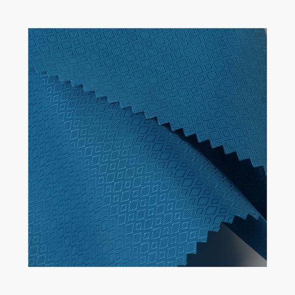 China factory double diamond woven oxford fabric Recycled polyester twill dobby jacquard Fabric