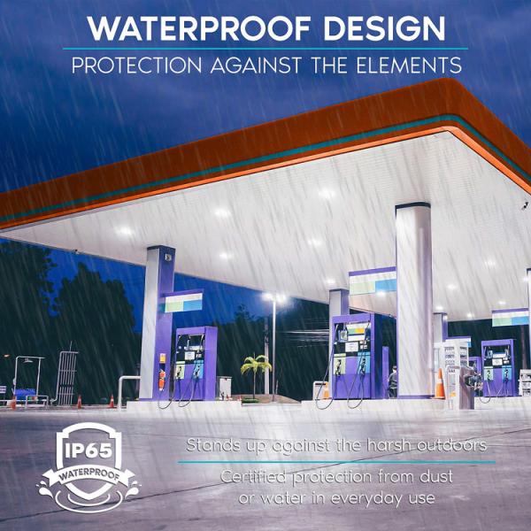 Dust Proof 70W LED Surface Mount Canopy Lights , High CRI Commercial LED Canopy Light