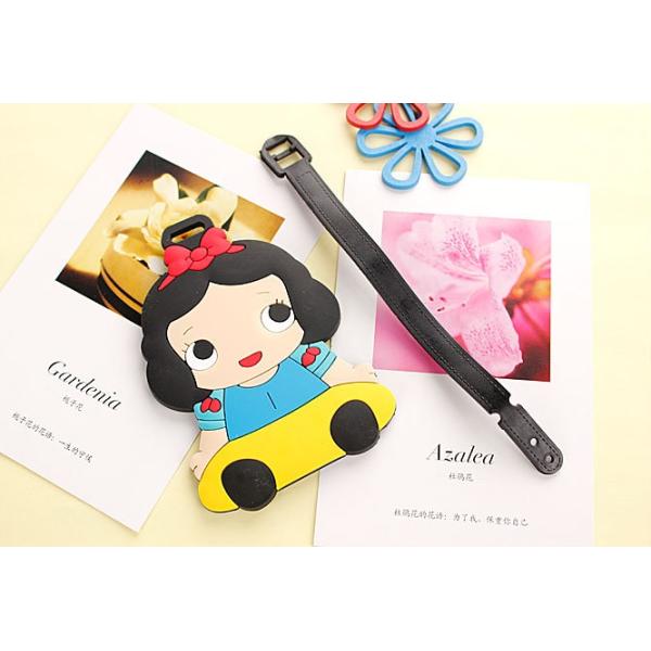 Customized PVC luggage tags for airplane with plastic loop