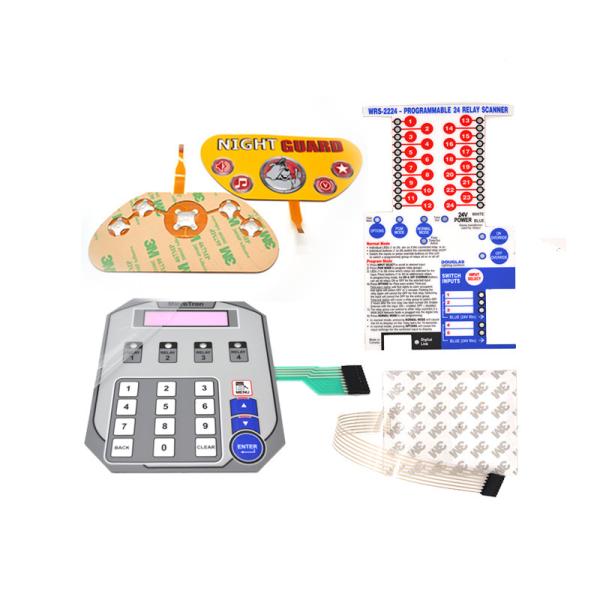 注文の農産物の膜のキーパッドの適用範囲が広い膜スイッチ キーボード