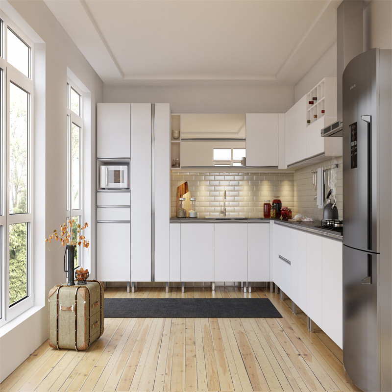 YALIG Kitchen Cabinet Waterproof Fireproof and Durable with Drawer Basket Included