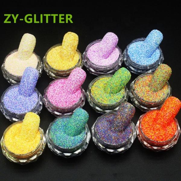 Drewing Nail Crystal Diamond Powder and Tweed Powder Delicate Rose Sea Salt Fingernail Mixed with Polarizing Powder