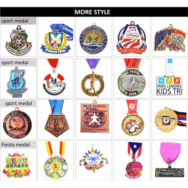 Steel Anniversary Soft Enameled Championship Medals