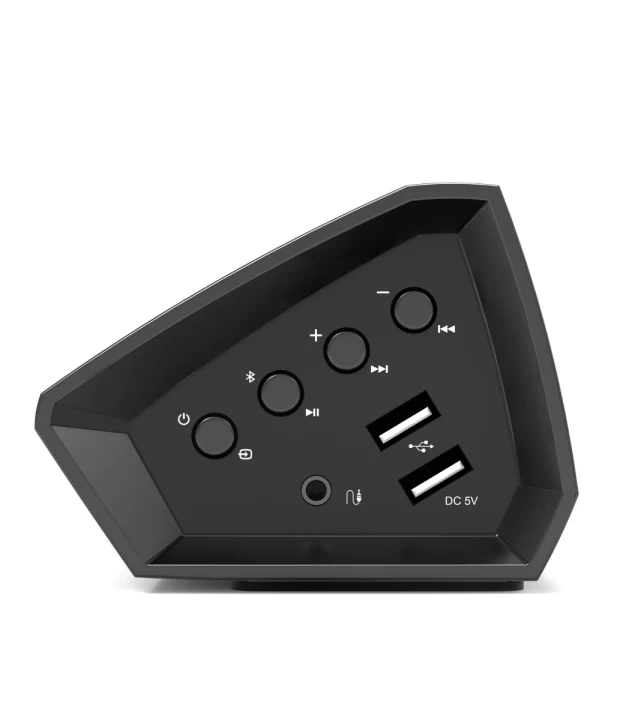 RGB LED light Wireless SoundBar with USB Music Player portable audio with High Volume for PC Laptop