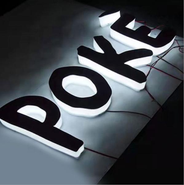 Hot Selling 3d Led Light Letter Channel  Stainless Steel Luminous Letter Sign