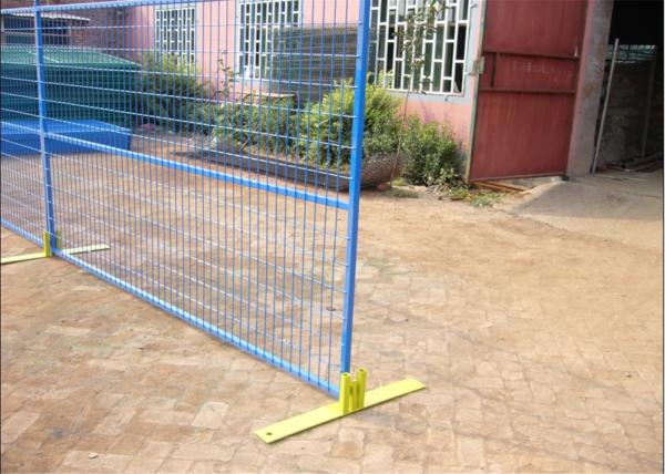 6FT X 9.5FT Powder COATED canada standard temporary fence panels mesh spacing 2x8x8ga diameter tubing 30mm RHS x 1.6mm