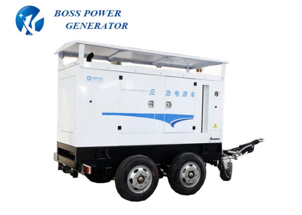 Silent Yanmar Trailer Generator Set , Mobile Genset Trailer 50KVA Cost Effective