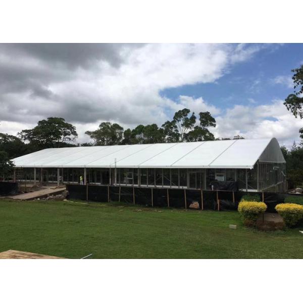 White PVC 30x60 Wedding Event Tents With Tempered Glass