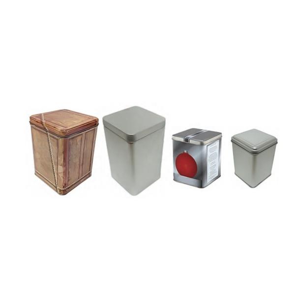 Stackable Square Candy Tin Box Space-Saving Metal Storage Container for Bulk Candy Jelly Baby Food Wholesale Export