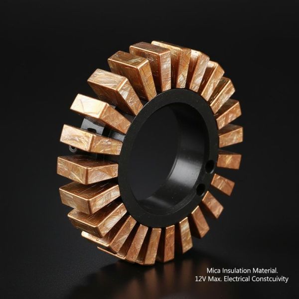 Mica Insulation Material Starter Motor Commutator 12V Voltage Maximum Operating Voltage 12 Volts Electrical Conductivity
