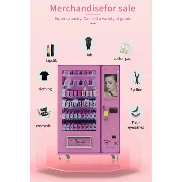 Wig Hair Cosmetic Vending Machine For Makeup Lipstick 300pcs Storage Capacity