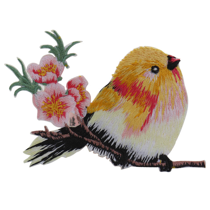 Customized Embroidery Designs Italy Eagle Embroidered Patch Adhesive on