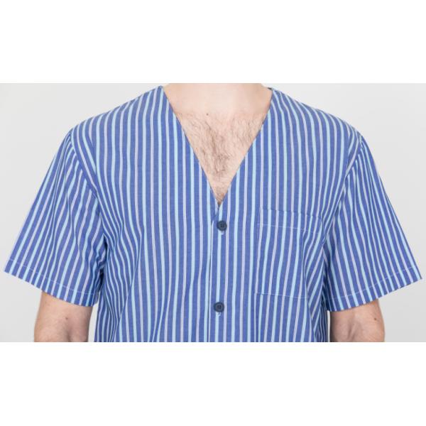 Comfy Mens Shorts Sleepwear V Neck , Anti Shrink Summer Mens T Shirt Pyjamas