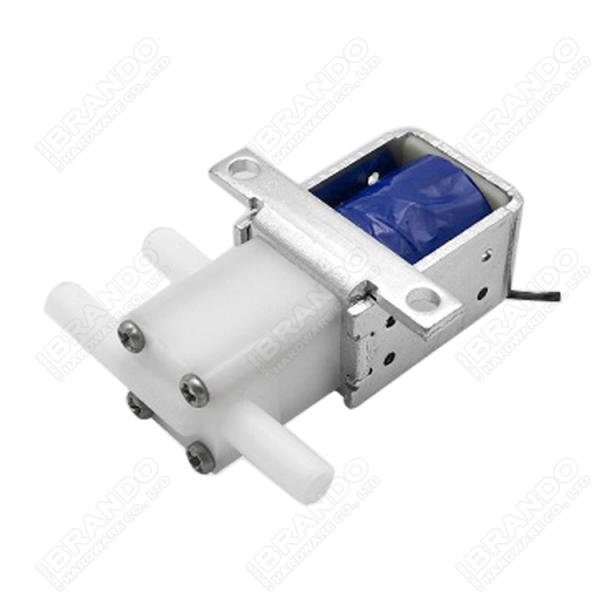 Путь 2 нормально закрывал пластиковый микро- DC клапана соленоида 6V воздуха 12V