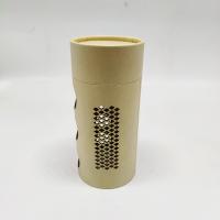 Taille de papier du tube 145mm d'emballage cosmétique de cadeau de boîte de cylindre de rond de Papier d'emballage de boîte métallique