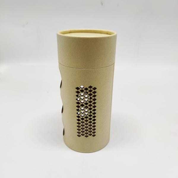 Canister Kraft Round Cylinder Box Cosmetic Gift Packaging Paper Tube 145mm Hieght
