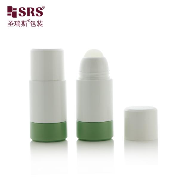 50ml 75ml PP PCR Recycled Replaceable Double Wall Roller Roll Deodorant Bottle