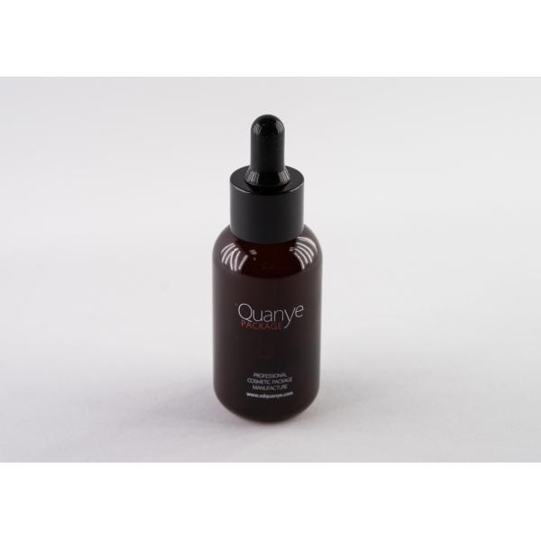 Round Shoulder Eye Serum PET Plastic Bottle With Glass Dropper 50ml 300ml