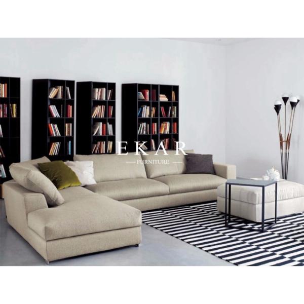 Sofa Set 7 Seater Furniture Leather Or Fabric Cover L Shape Sofa