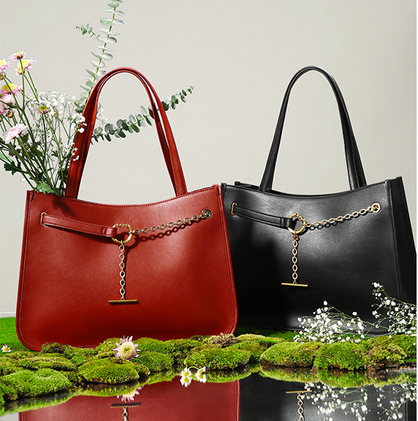 New Womens Leather Bag  Original Retro Thread OT Chain Picture Hand Bag Large Capacity Bag