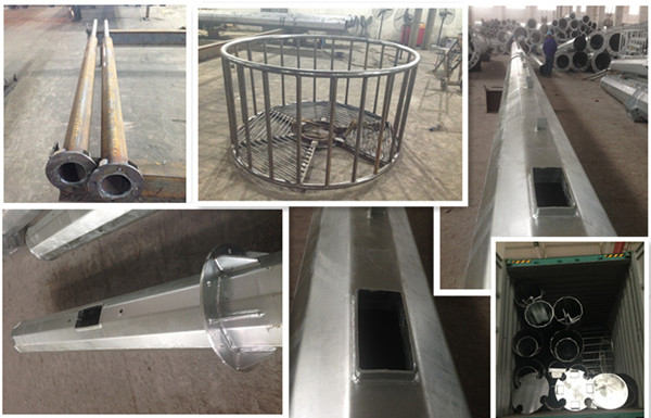 Полюс обслуживания радиосвязи микроволны электрический, горячие башни связи стали Q420 крена беспроволочные