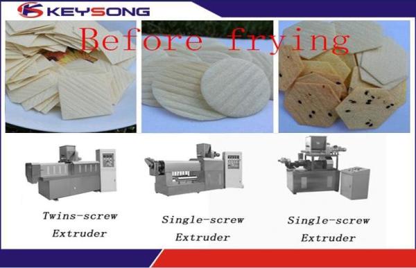 Large Capacity Corn Chips Making Machine , Healthy Tortilla Chips Production Line