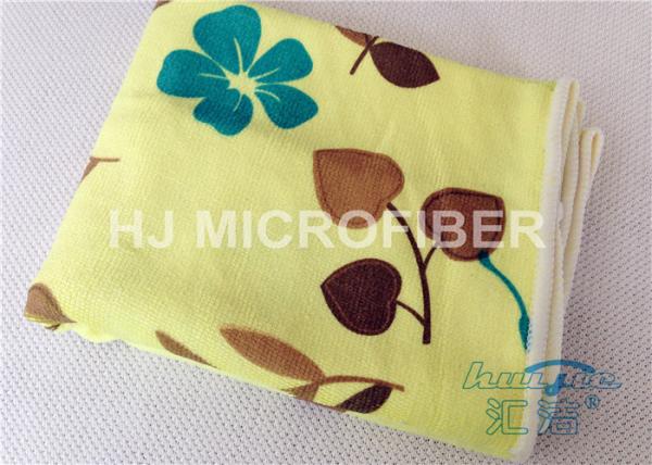 Custom Printed Microfiber Cloths Towels For Face / Hand Drying , Cleaning Rags