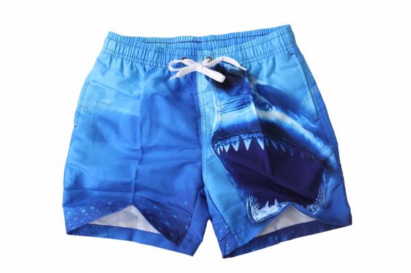 100% Polyester Allover Printed Beach Shorts Elastic Waist Board Shorts