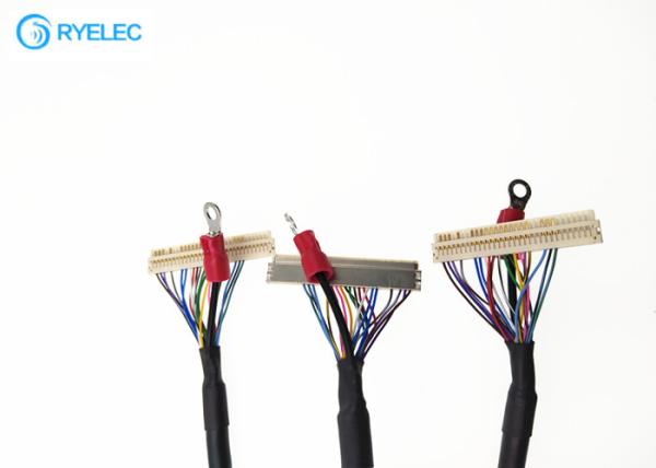 30 Pin FI-X30 / DF13 LVDS Cable Assembly With M3.0 Earth Ring For Monitor