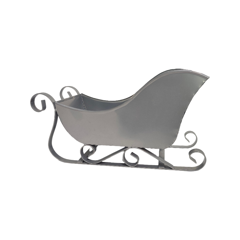 Modern Metal Sleigh Decoration Rust Resistant for Indoor Outdoor