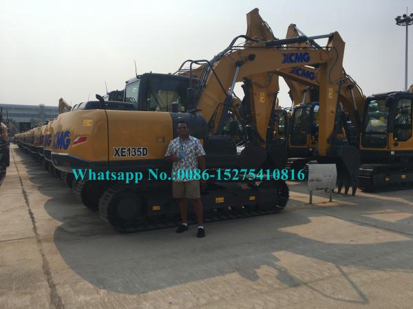 ISUZU Engine XCMG Construction Machinery , 13 Tonne Digger CE Certificate XE135B