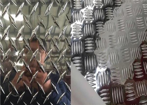 5052 5083 3003 Stair Tread Plates 0.2mm - 400mm Thickness Mirror Finish Aluminum Sheet