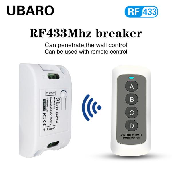 Plastic Shell Controller Smart Home Light Remote Control Switch with 4 Keys 433RF Transmitter Manual Control