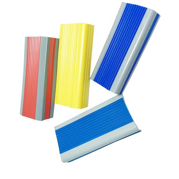Stair Edge Protection with Anti-slip Plastic Stair Treads and Rubber Edge Protector
