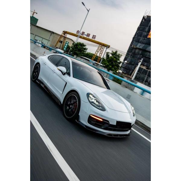 For Porsche Panamera Carbon Fiber Body Kit Panamera Carbon Fiber Front Lip Diffuser Spoiler Side Skirt