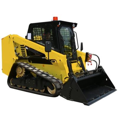 4x4 Wheel Drive Tracked Skid Steer Loader with Big Power Disc Type Trencher Rock Saw