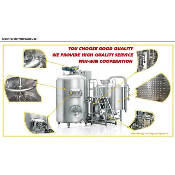 Semi Automatic Electric Brewing System / 10BBL Stainless Steel Home Brew Kit